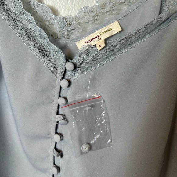 Newbury Kustom Grey Spaghetti Strap Blouse - Picture 3 of 3